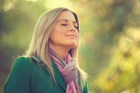 woman enjoying the outdoors