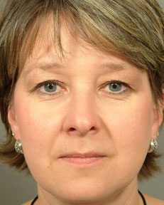 a woman's face
