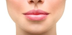 lower portion of a woman's face