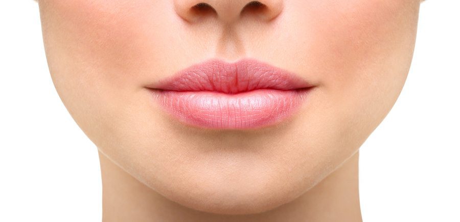 lower portion of a woman's face