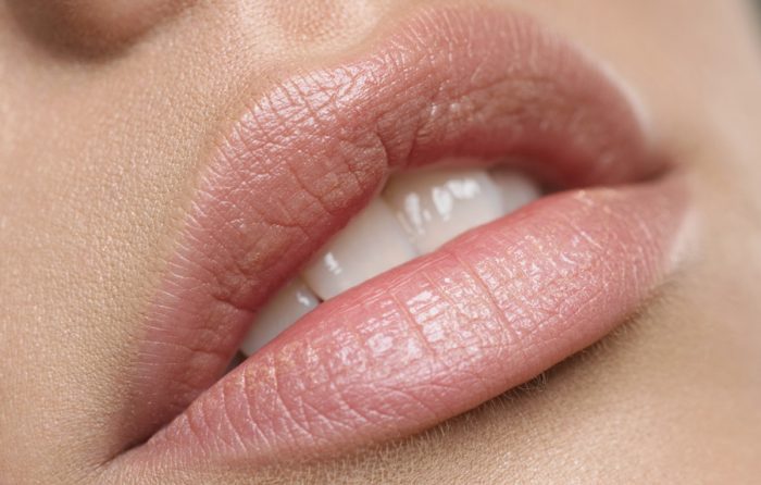 full lips smiling