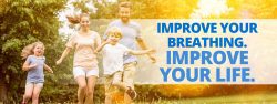 improve your breathing and improve your life. family outdoors together