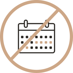 no time off icon